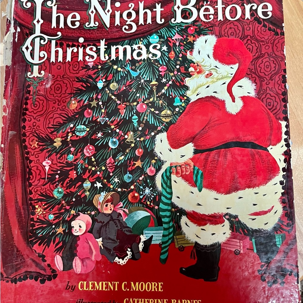 The Night Before Christmas - Whitman Giant Tell A Tale Book  Clemont Moore 1960